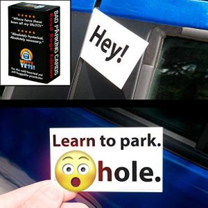 bad parking cards for idiot parkers
